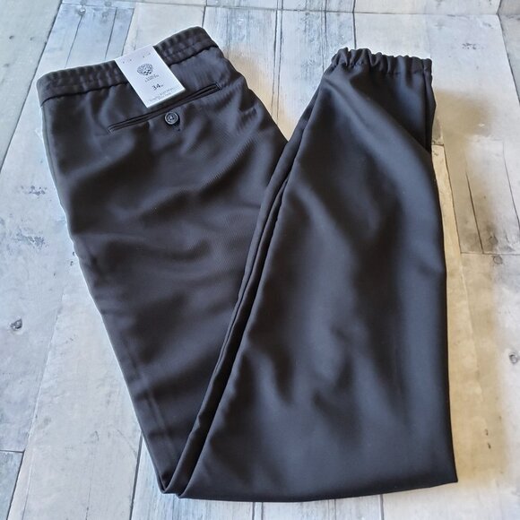 NWT - Vince Camuto Black Pants Jogger Style Side Pockets VP042SV1783 - Size 34 - Picture 1 of 6